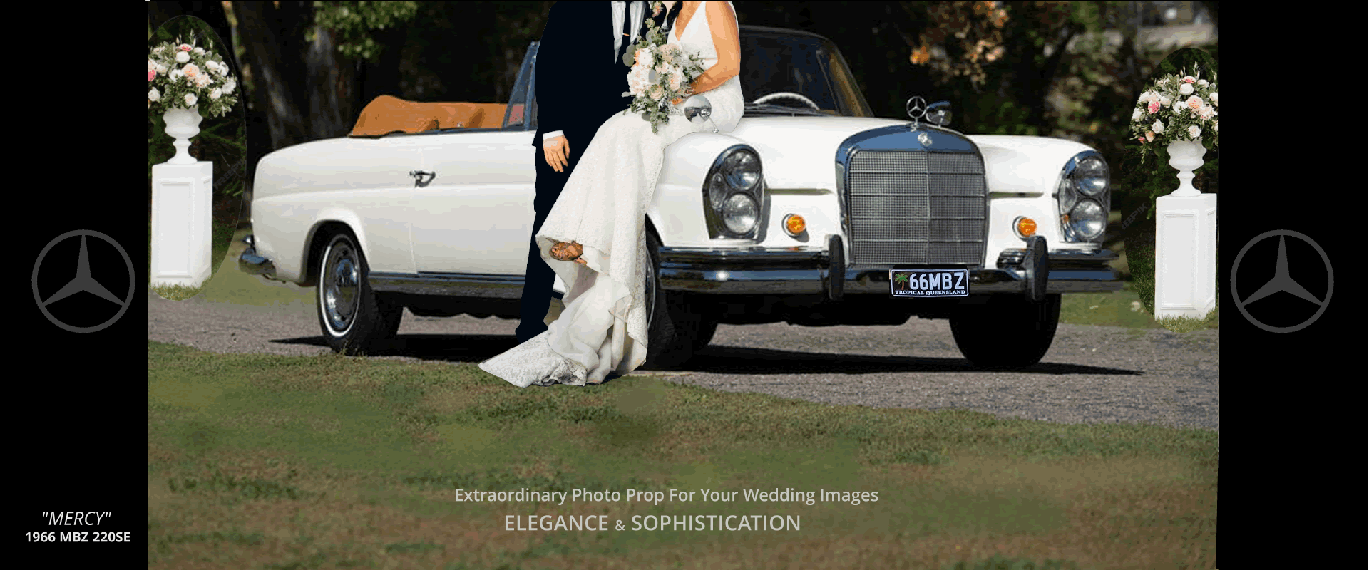 Port Douglas Classic Wedding Image Prop - Mercedes Benz